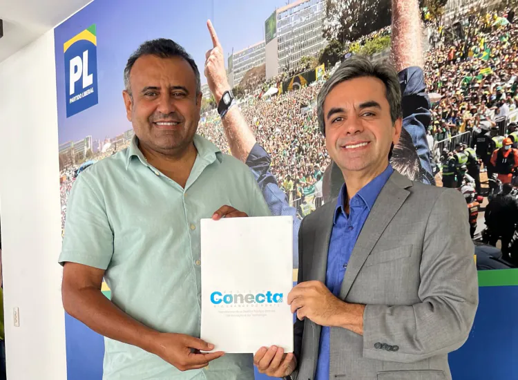 Godeiro Linhares apresenta projeto ConectaRN ao novo presidente da FEMURN, Babá