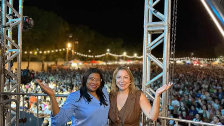 Vice-prefeita Kátia Pires marca presença na festa da padroeira de Parnamirim