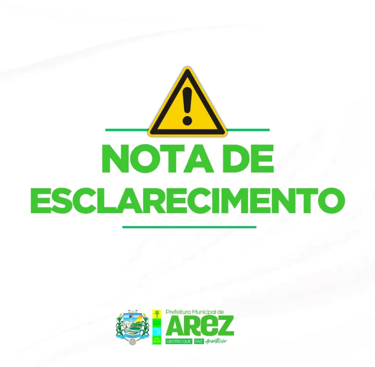 Prefeitura de Arez emite nota após ação do MP por suposta fraude em licitação