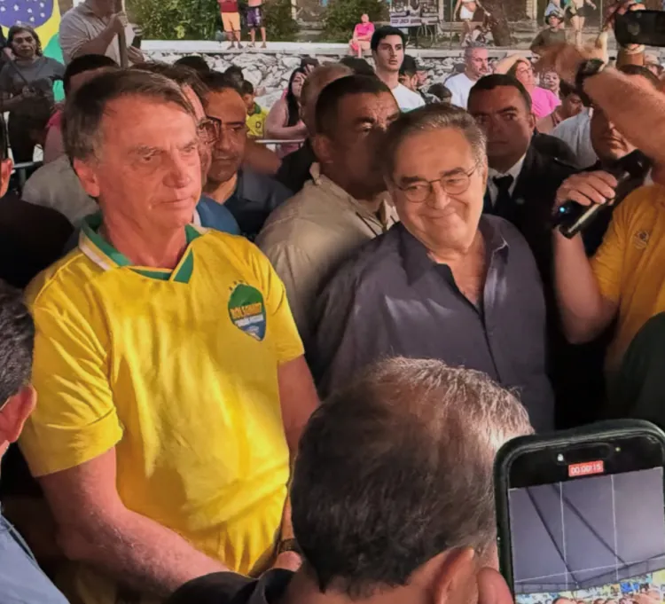 Álvaro Dias e Rogério Marinho dividem palanque em evento com Bolsonaro