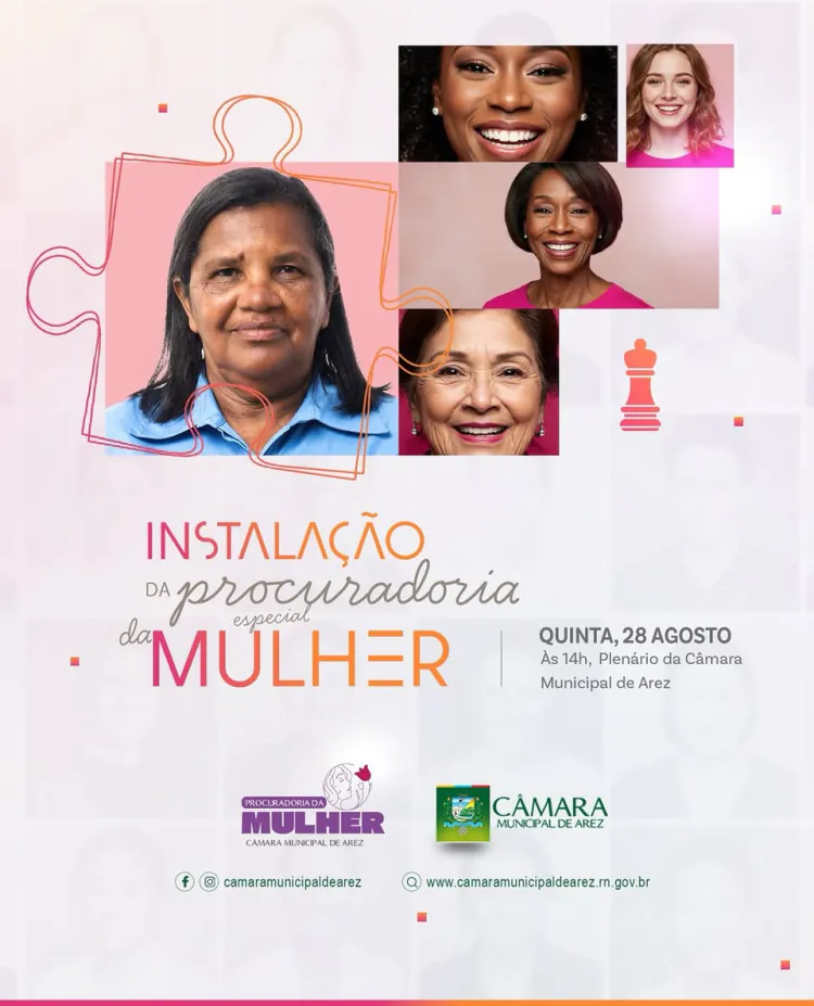 Câmara de Arez instala Procuradoria da Mulher em sessão solene