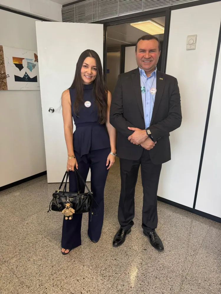 Raquel Barbosa acompanha prefeito Emídio Jr. em busca de recursos para Macaíba em Brasília