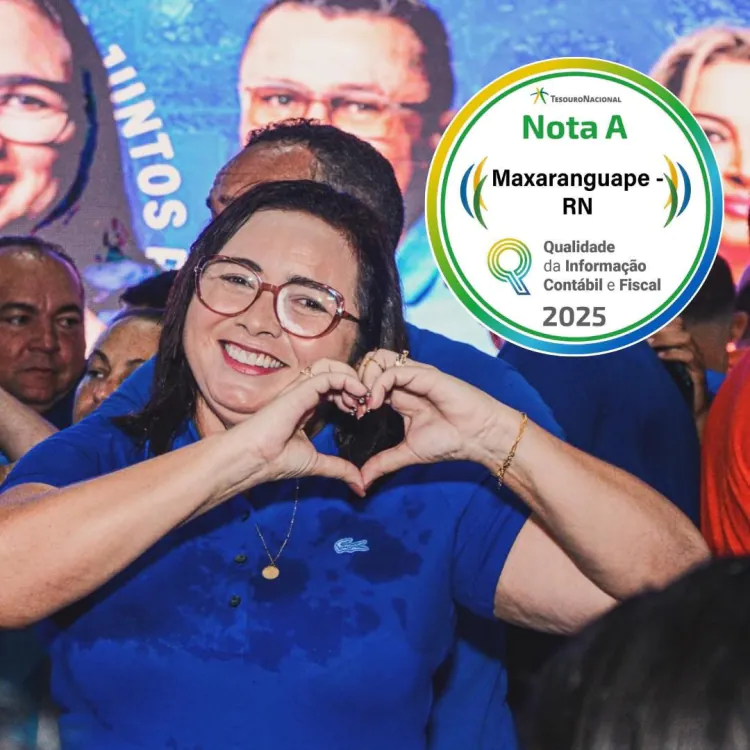 Maxaranguape conquista Nota A em transparência contábil e fiscal