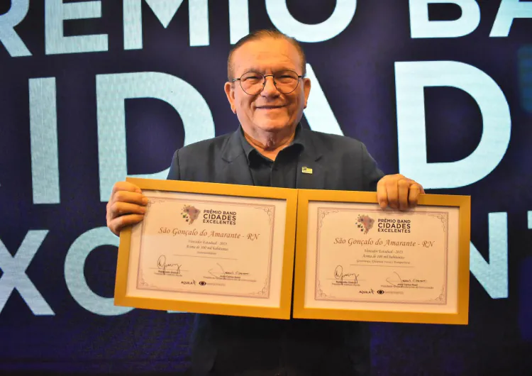 São Gonçalo do Amarante conquista dois primeiros lugares no Prêmio Band Cidades Excelentes 2025