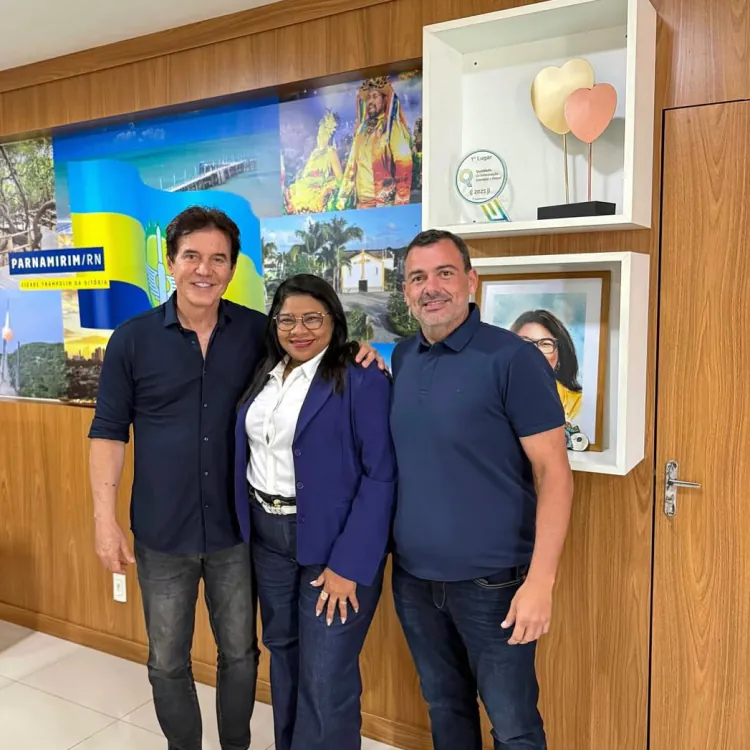 Nilda busca apoio de Robinson Faria para garantir emendas a Parnamirim