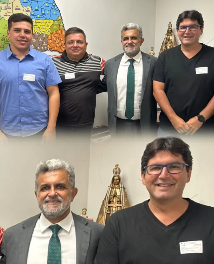 Ivanilson recebe prefeito de Florânia e lideranças políticas em seu gabinete