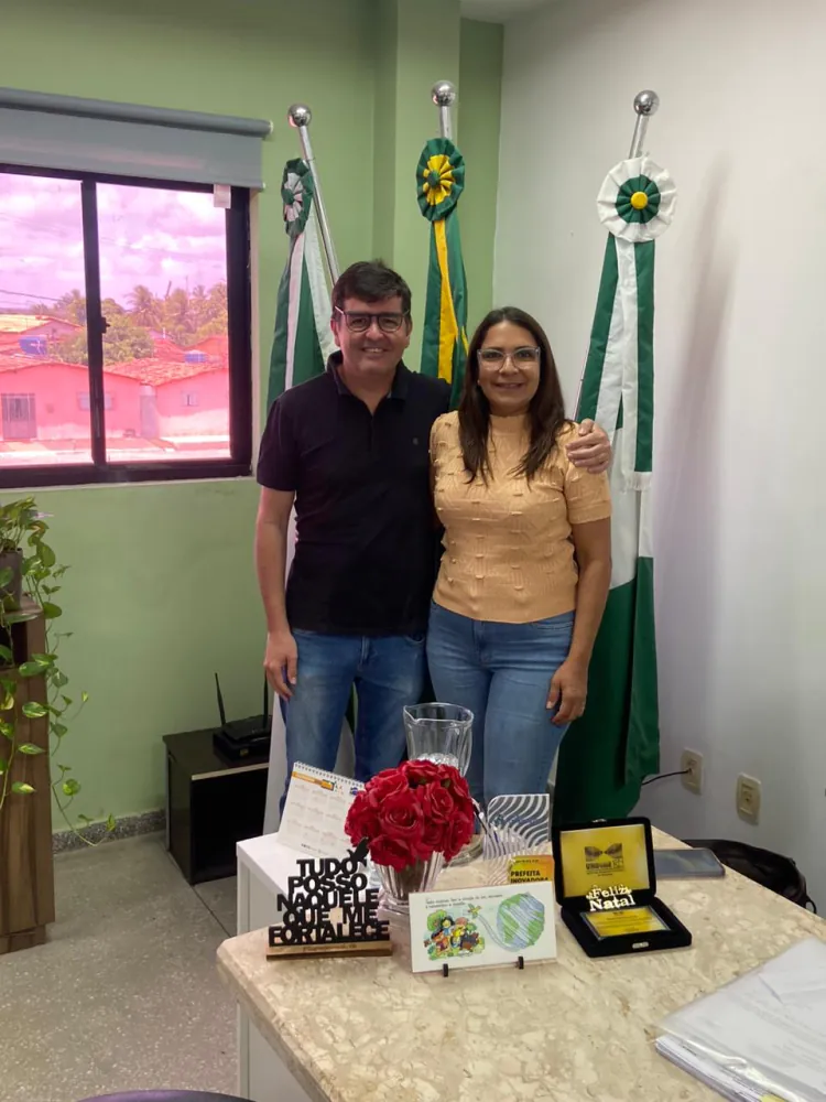 Aliança consolidada: Nira  e Alexandre Veras discutem prioridades para Goianinha