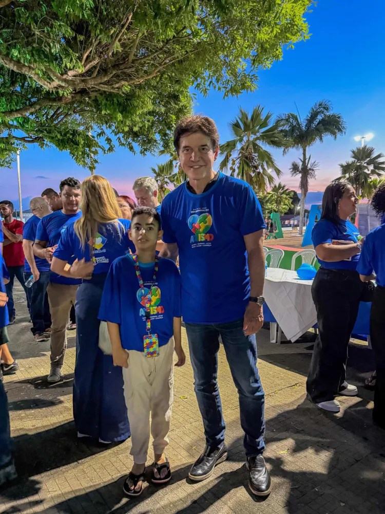 Robinson Faria participa de caminhada pelo autismo e anuncia emenda para associação em Poço Branco