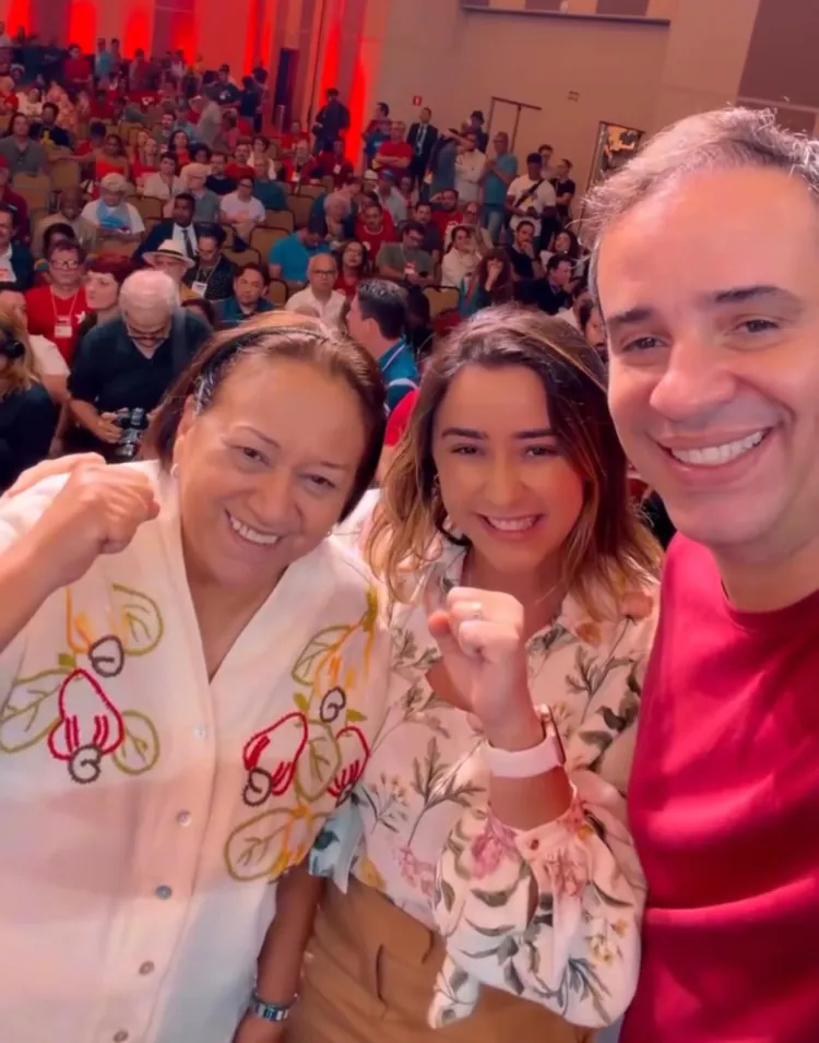 Fátima Bezerra, Samanda Alves e Cadu Xavier participam do Congresso Nacional do PT