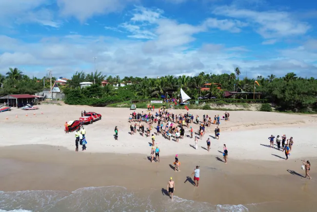 1ª Travessia do Farol atrai participantes e fortalece turismo em Maxaranguape