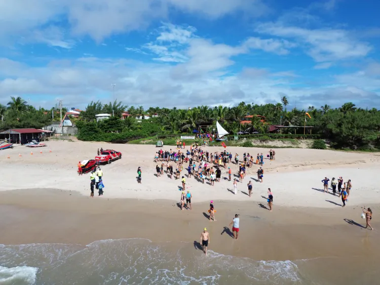 1ª Travessia do Farol atrai participantes e fortalece turismo em Maxaranguape