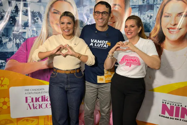 Aliança fortalecida: Cláudio Custódio declara apoio a Eudiane e Nina Souza