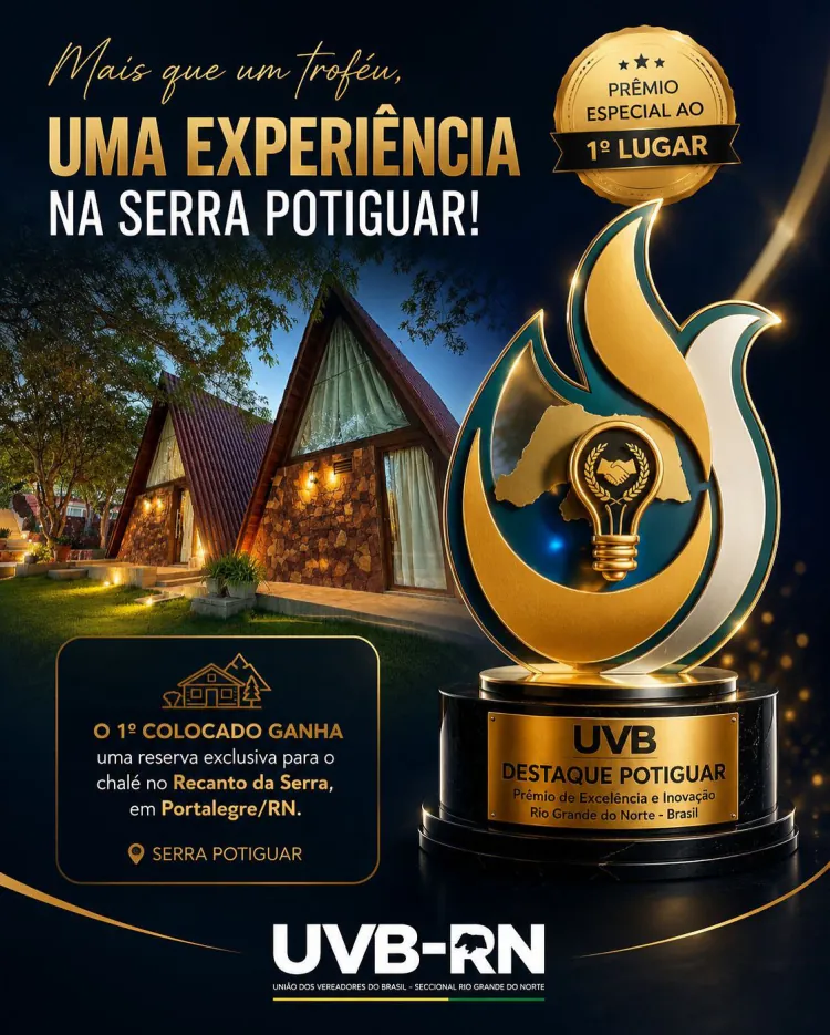 UVB-RN valoriza boas práticas legislativas com prêmio especial aos vereadores