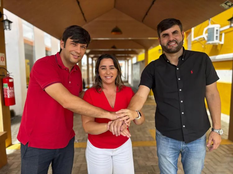 Ao lado de Lucas Galvão e Odon Júnior, Samanda amplia presença política no Seridó