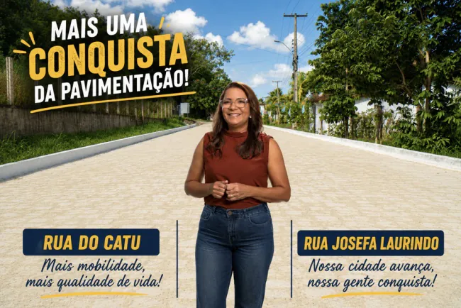 GESTAO NIRA ENTREGA MAIS DUAS RUAS PAVIMENTADAS EM GOIANINHA