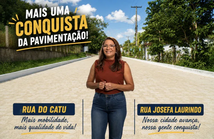 GESTAO NIRA ENTREGA MAIS DUAS RUAS PAVIMENTADAS EM GOIANINHA